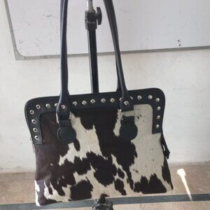 Cowhide Ladies Leather Handbag Shoulder Purse Gift For Women